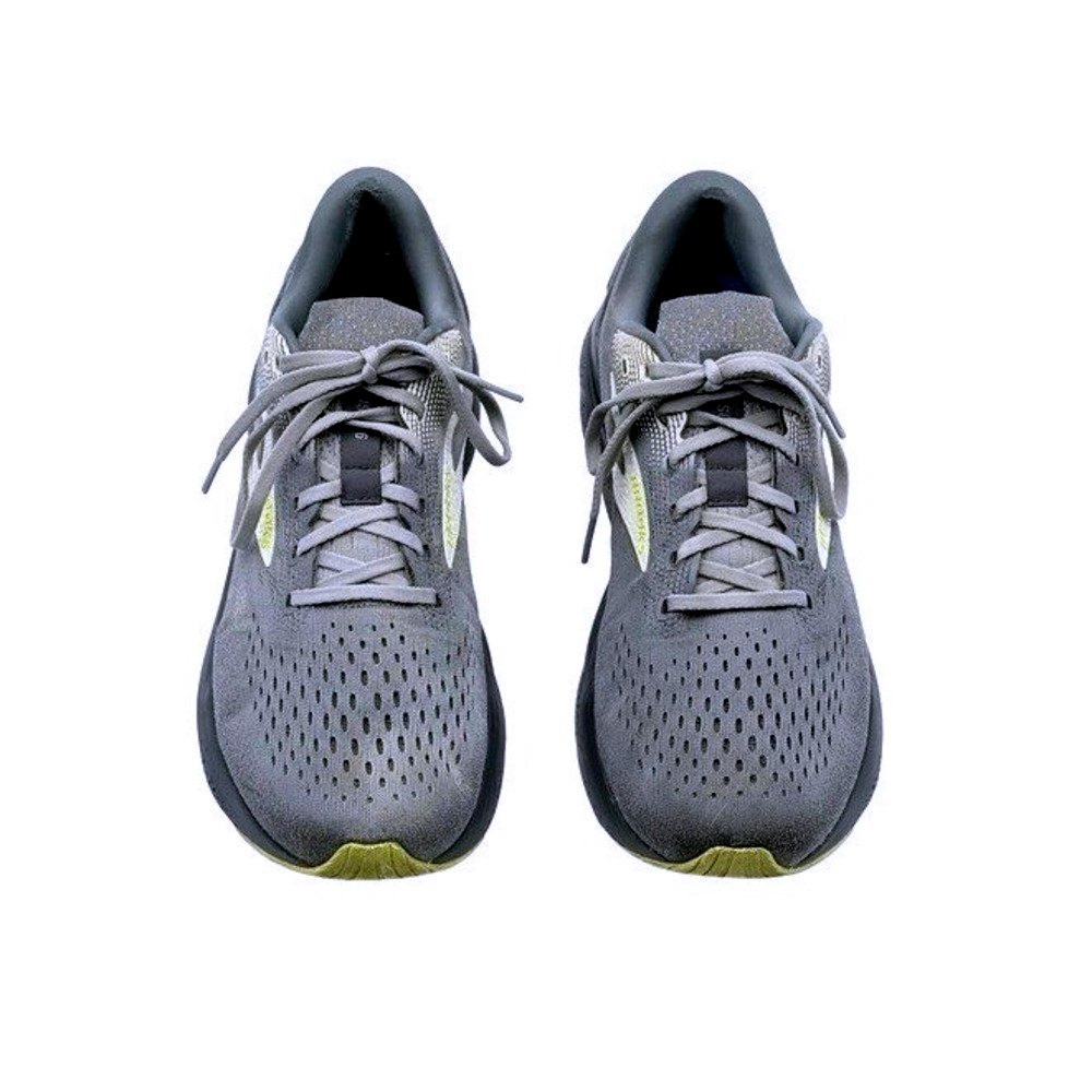 Brooks Ghost 16 Men's 11.5 Gray Lime Running Shoes DNA LOFT v3 Neutral